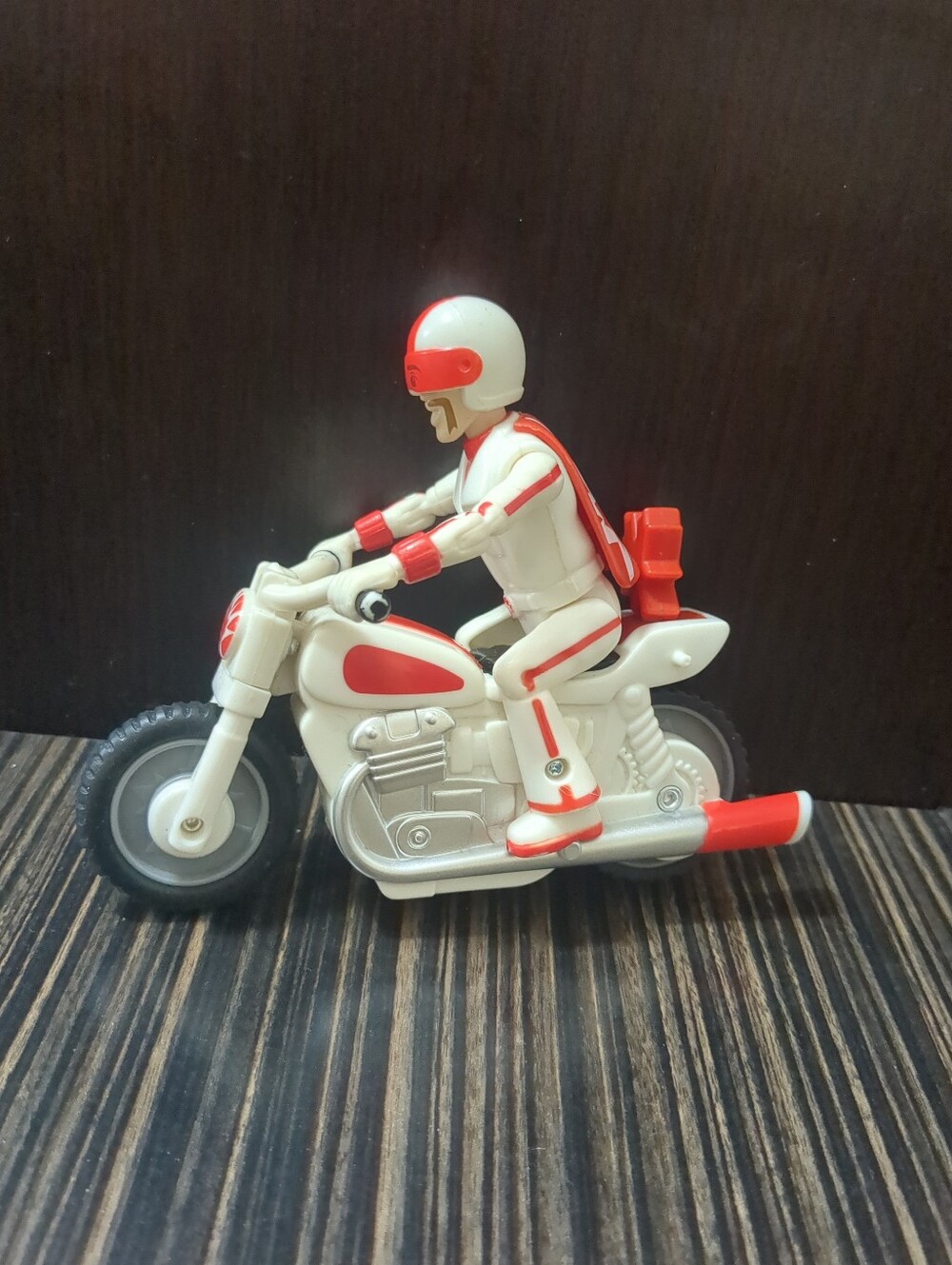 Disney Pixar Toy Story 4 Duke Caboom with Motorcycle Pull 'N Go